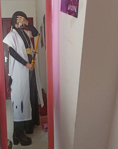 [Divertido] Espada de madera de 100 cm para cosplay de Bleach, modelo de espada katana Tousen Kaname, para fiesta de disfraces, espectáculo de anime, espada samurái japonesa