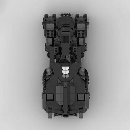 666PCS MOC Arkham Knight Batmobile Speed Champions Sports Cars Building Blocks Speed Vehicle Model Puzzle Toy For Kid Adult Gift