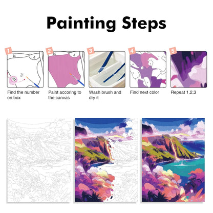 RUOPOTY-Paint By Adult Numbers Animal Color Abstract Crafts Supplies Adults Paintings On Number Picture Drawing Home Decoration