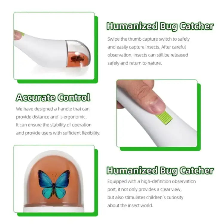 Quick-Release Insect Catching Tool Insect Bug Catcher Magnifying Insect Bug Box Viewing Insects Explore Contactless for Kids