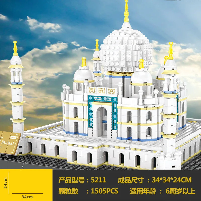 Wange Blocks World Architecture Building Bricks Castle Villa House Big Ben Church DIY Toys for Man Gifts Girl Adult Present