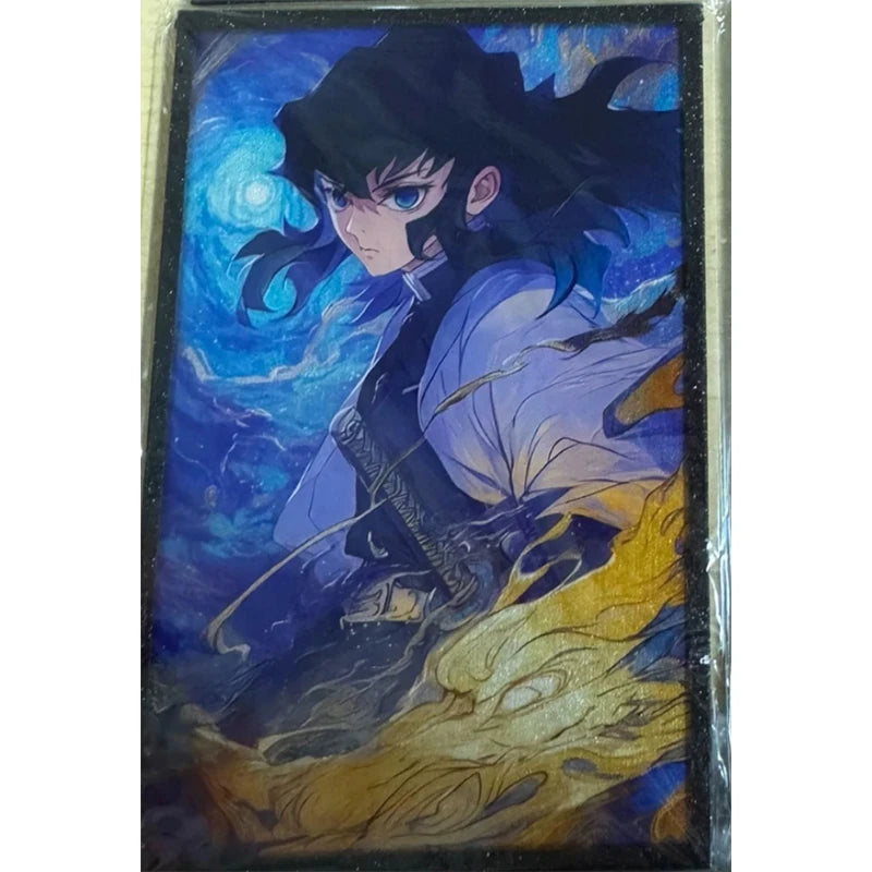 Anime Demon Slayer Kamado Nezuko Kochou Shinobu Rengoku Kyoujurou Kanroji Mitsuri Collection Cards Birthday Gift Children's Toys