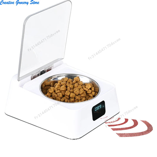 Pets Bingo Cat Feeder Infrared Sensor Dog Bowl Automatic Opening Lid Food Storage Container Anti-mouse Moisture-proof Pet Suppy