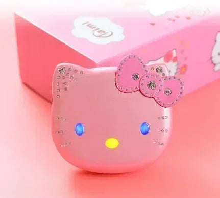 Sanrio Hello Kitty Flip Phone New Cartoon Cute Children White Pink Kawaii Mini Phone Children Birthday Gifts Fashion Model Toys