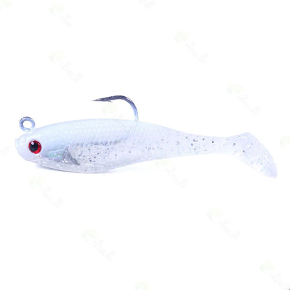 Sea Fishing Jigs Head Silicone Soft Bait 8cm-10g T tail Wobbler Fishing Lure Artificial Rubber Bait Swimbait Fishing Tackle