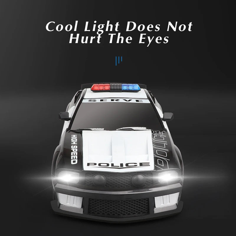 1/12 Rc Police Car Kids Toy 2.4G Remote Control Vehicle Simulation with Light Electric Radio Control Car Kids Gift Toys for Boys