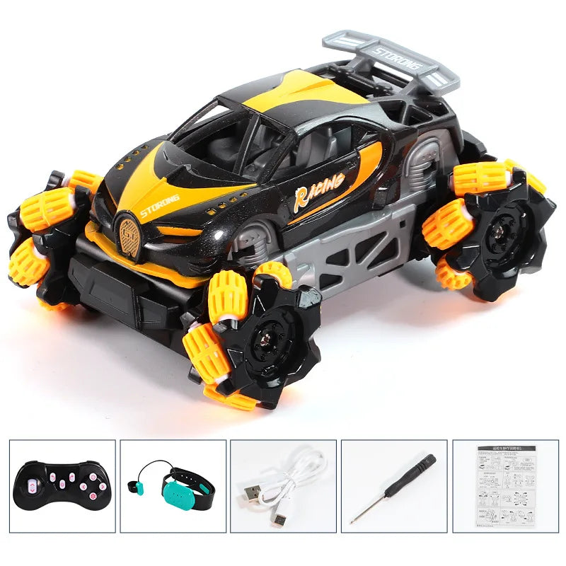 RC Car Mini Stunt Drift Car Gesture Sensing with Led Lights 2.4G Radio Remote Control Electric Toy Power Wheels Off Road Racing
