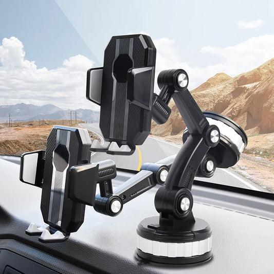 360°Rotating Car Sucker Phone Holder Driving Car Phone Stand Bracket Universal GPS Navigation Mount For iPhone Xiaomi Samsung
