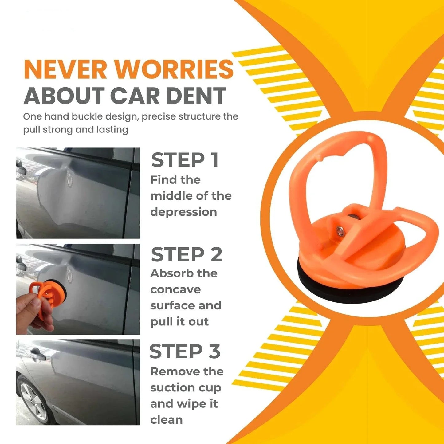Universal Heavy Duty Suction Cups- Dent Puller Suction Cup Repair Tool Remove Tool Remover for Car Dent Repair