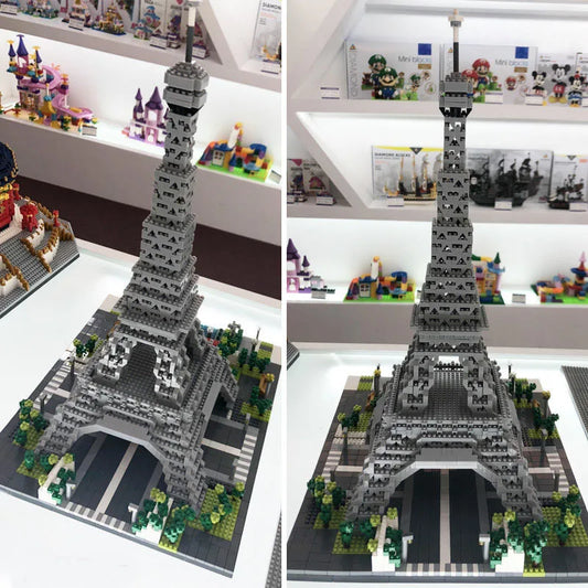 3585pcs World Architecture Model Building Blocks Paris Eiffel Tower Diamond Micro Construction Bricks DIY Toys for Children Gift