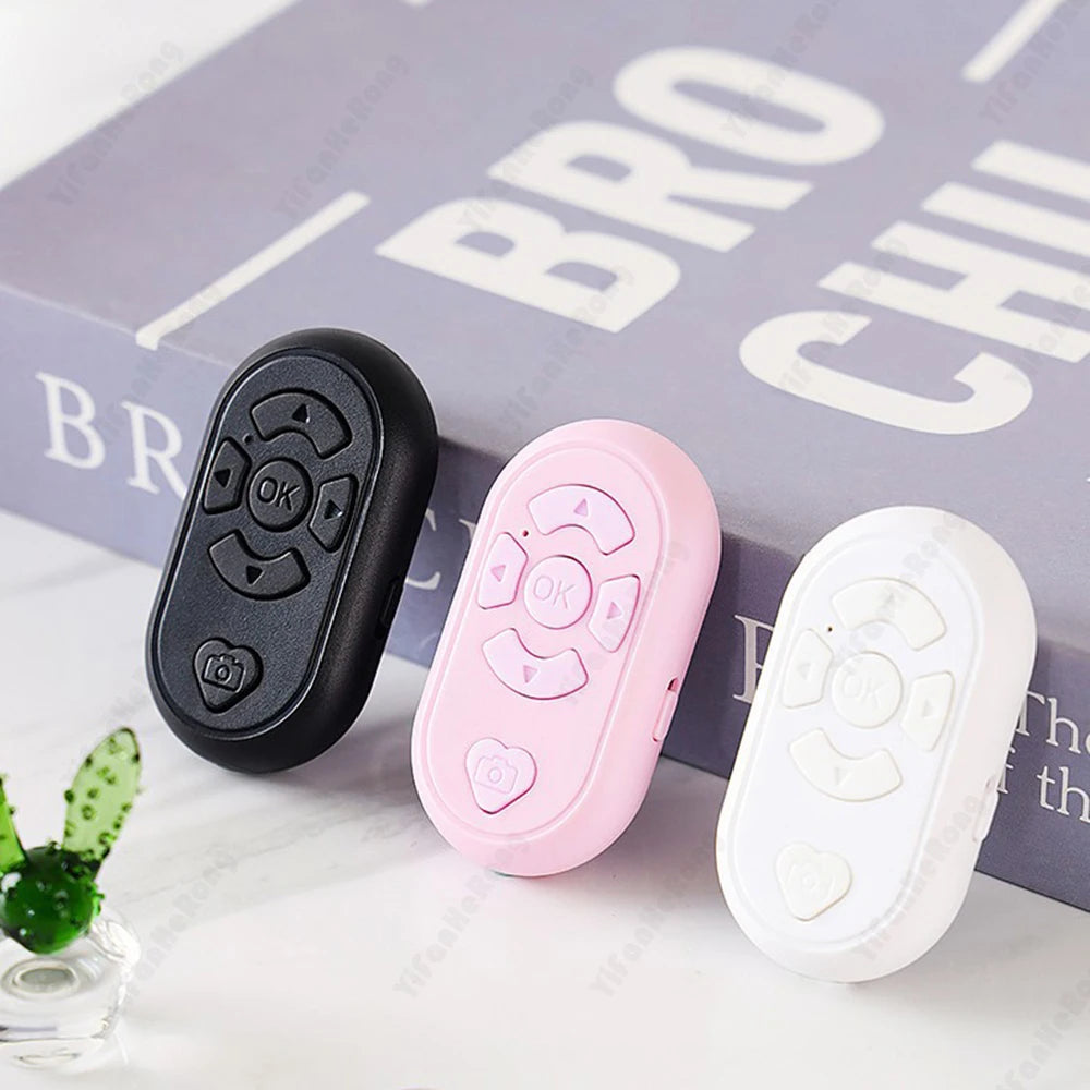 Universal Mobile Phone Selfie Shutter Bluetooth-compatible Remote Control Button For Tik Tok e-book Wireless Controller