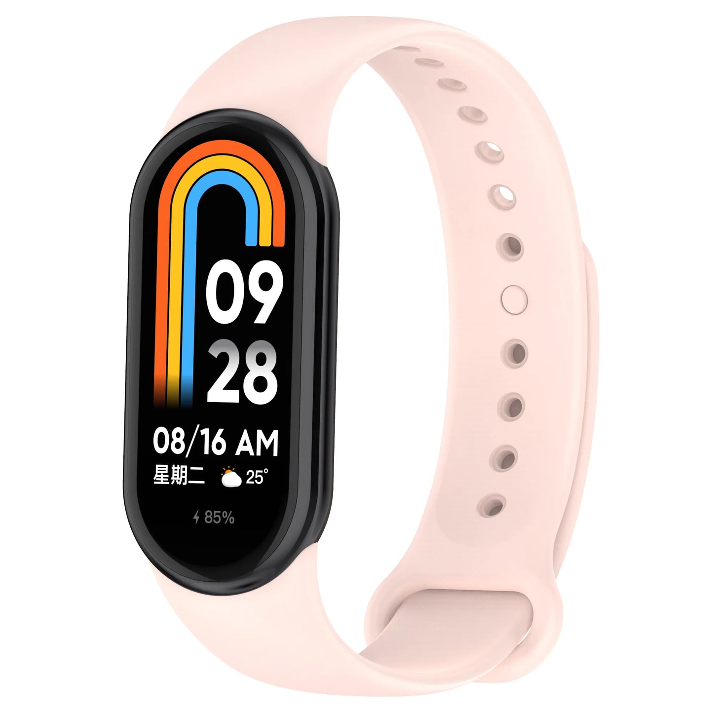 Silicone Strap For Xiaomi Smart Band 8 NFC Solid Bracelet Replacement Wristband Mi band 8 Waterproof Sport Watchband Accessories