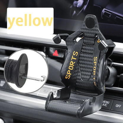 Seat Style Car Phone Holder auto Air Vent mobile phone Clip 360 degree rotatable car cellphone rack for car interior