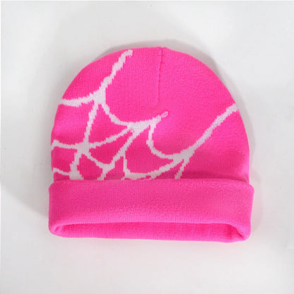 Unisex Knitting Cap Spider Men Women Luxury Beanie Caps Y2k Warm Fashion Versatile Ins Pullover Hiphop Winter Bonnet