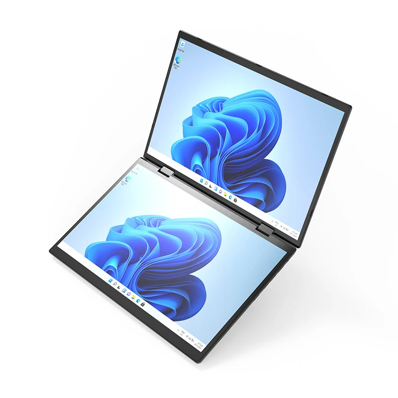 Computadora portátil con pantalla táctil dual de 14 pulgadas y 14 pulgadas, procesador Intel N95, computadora portátil para juegos, DDR4, 16 GB, 1 TB SSD