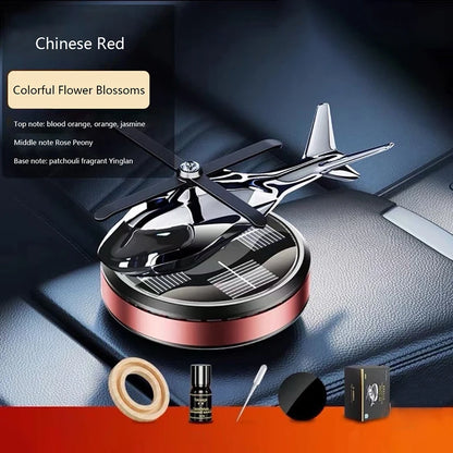 Solar Car Air Freshener Helicopter Propeller Fragrance Diffuser Flavoring Original Perfume Ornament Interior Decor Accessories