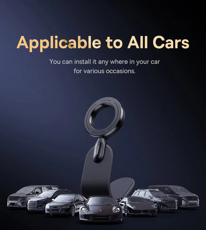 Support magnétique Baseus pour téléphone portable de voiture, support pliable pour iPhone 12 13 14 Pro Max pour Samsung S23