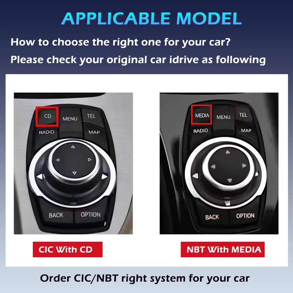 Android 14 Wireless CarPlay For BMW 5 Series F10 F11 2011 - 2017 CIC NBT System Car Radio Multimedia Video Player Navigation GPS