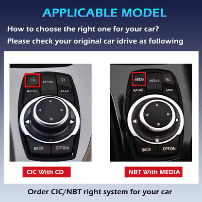 Android 14 Wireless CarPlay For BMW 5 Series F10 F11 2011 - 2017 CIC NBT System Car Radio Multimedia Video Player Navigation GPS