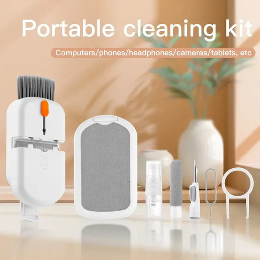 Ensemble d'outils de nettoyage 10 en 1 pour appareil photo numérique, casque, téléphone, ordinateur portable, clavier, brosse de nettoyage, nettoyeur d'écran, port de charge, brosse à poussière