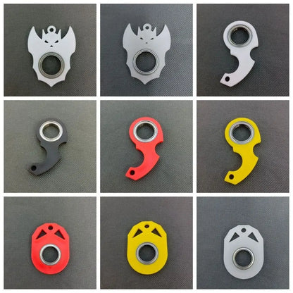 Llavero antiaburrimiento Fidget Spinner antiansiedad llavero giratorio de punta de dedo moderno noctilucente creativo
