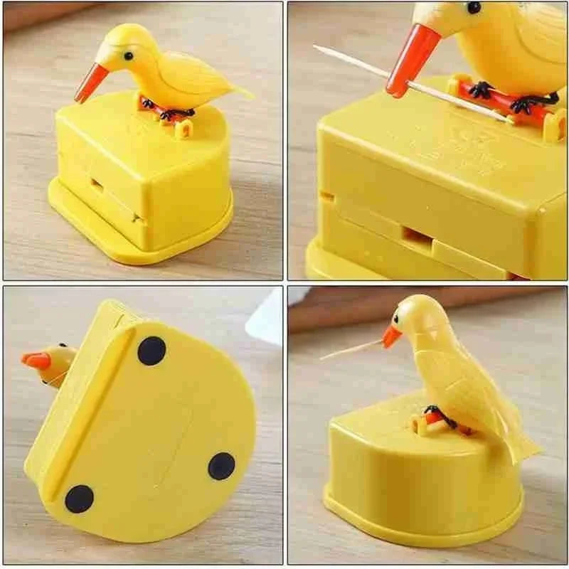 Bird Toothpick Container Automatic Dispenser Toothpick Holder Home Decoration Kitchen Accessories