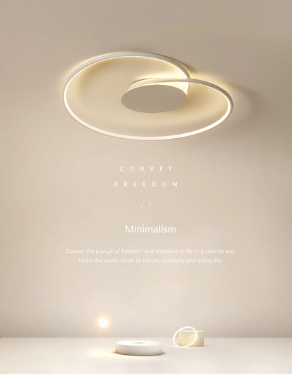 Bedroom Lamps  Mordern Minimalism Led Ceiling Lamp Creative Dimmable Study Room Light Indoor Lighting Home Decor Luster Fixtures
