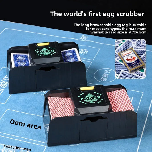 Automatic Card Shuffling Machine 2 Decks Electric Poker Card Shuffler Automatic Sensor / Timed Shuffler Poker Shuffle Machine