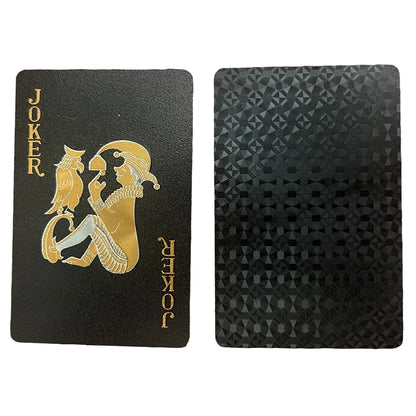 Black Gold playing cards board games child kids toys Poker Plastic Magic Waterproof deck card game set