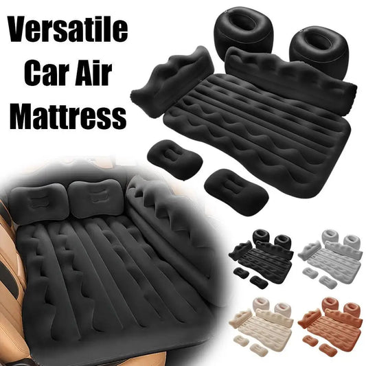Cama inflable portátil para viajes en automóvil de 174*126 cm, colchón para acampar al aire libre, colchón de aire plegable trasero para automóvil, accesorios para automóvil