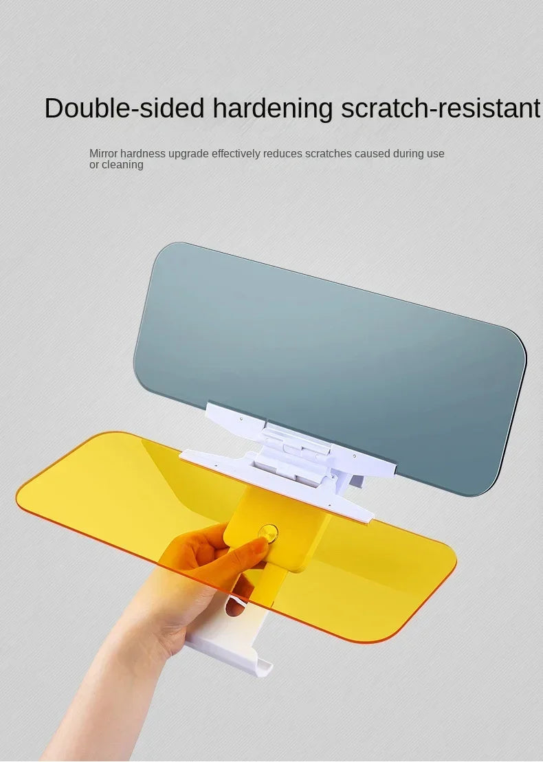 2 in 1 Car Sun Visor Goggle Night Vision Driving HD Anti Sunlight Dazzling Day Mirror Anti-UV Auto Interior Mirrors Sunshades