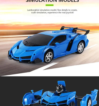 RC Car Transformation Robots Sports Vehicle Model Drift Car Toys Cool Deformation Car Christmas Birthday Gifts for Boys Girls