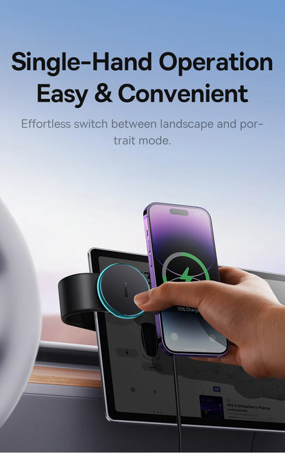 Support magnétique Baseus pour téléphone portable de voiture, support pliable pour iPhone 12 13 14 Pro Max pour Samsung S23