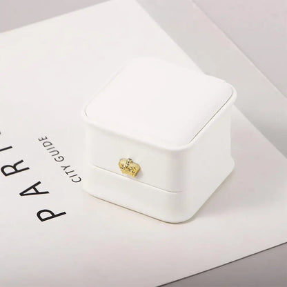 Package Case Wedding Ring Box Birthday Crown Buckle Storage Gift Box Lover Ring Box Storage Case Gift Boxes Jewelry Display