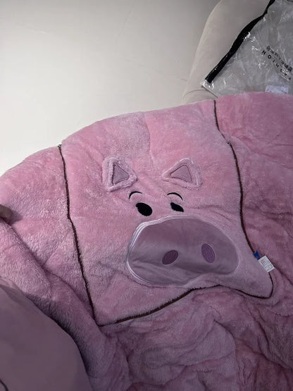 Stitch Disney Throw Pillow Blankets Two In One Kawaii Flannel Pillow Thickened Nap Blanket Living Room Cute Decoration Bedroom