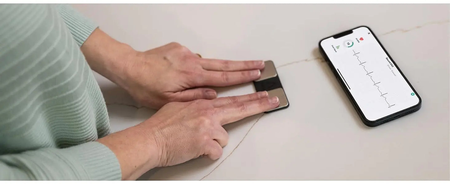 1-Lead Personal EKG Monitor  Record at Home  Detects AFib & Irregular Arrhythmias  Easy Results in 30 Seconds