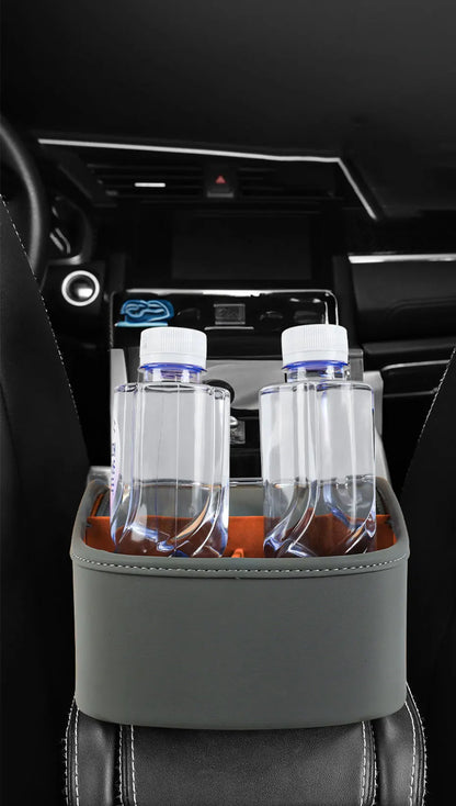 SEAMETAL Car Armrest Box Universal Center Console Organizer Multi-Functional Pu Leather Auto Arm Rest Storage Box Tissue Holder