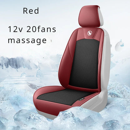 2024 Ventilation 16f/20fans Massage DC12V Car Ventilated Seat Blow Air Cushion Backrest Car Mounted Summer Ventilated Seat Pads