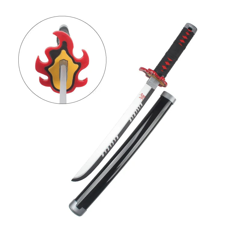 Anime Demon Slayer Katana Kimetsu No Yaiba Sword  60cm Toy Sword  Sanemi Kyoujurou Kokushibou Reissue Katana