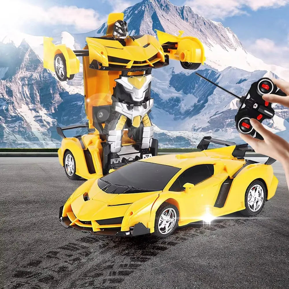 RC Car Transformation Robots Sports Vehicle Model Drift Car Toys Cool Deformation Car Christmas Birthday Gifts for Boys Girls