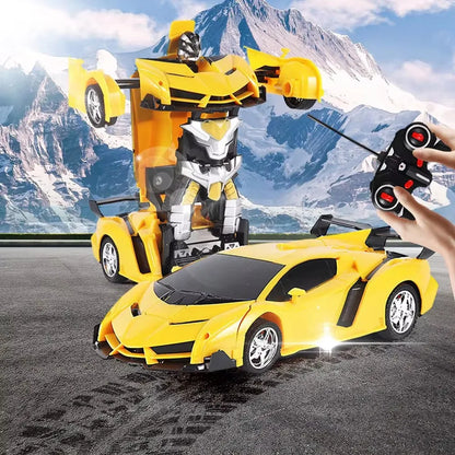 RC Car Transformation Robots Sports Vehicle Model Drift Car Toys Cool Deformation Car Christmas Birthday Gifts for Boys Girls