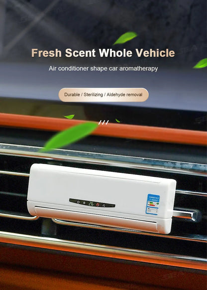 SEAMETAL Car Perfume Diffuser Solar Mini Air Conditioner Decorative Air Freshener Air Outlet Car Aromatherapy Fragrance Tablet