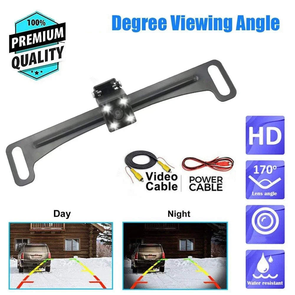 4led Car Rear View Backup Camera 4.3inch HD Display LCD Monitor Parking System Full Set For Pickup Van RV Easy Installation