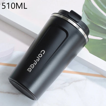 510ml Water Bottle Leakproof Travel Thermo Cup Double Stainless Steel For Tea Water Coffee Mug Car Thermos Mug