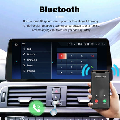 1920*720P Carplay 12,3 pouces Android 14 pour BMW Série 5 F10 F11 2010-2016 CIC NBT Système Auto Radio GPS Navigation Multimédia