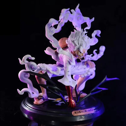 One Piece Luffy 5-Gear Anime 19cm Figures Nika Sun God Pvc Action Figurine Collectible Statue Model Doll Toys Birthday Kids Gift