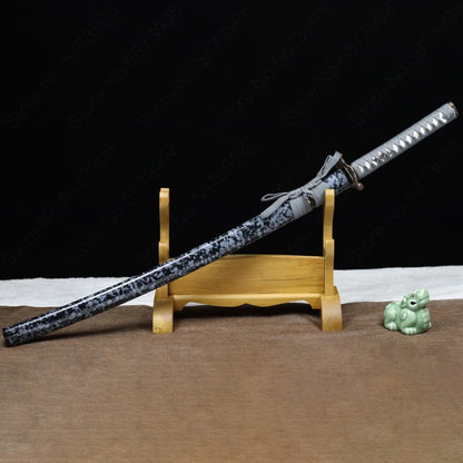 Katana japonesa de madera de 103 cm, accesorios de entrenamiento para Iaido, espada de madera para entrenamiento de Bushido, Cassia Siamea para Cosplay