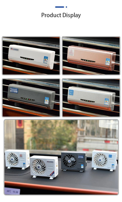 Solar Car Air Freshener Mini Air Conditioning Decorative Aromatherapy Machine Lasting Fragrance Decorative Perfume Decoration