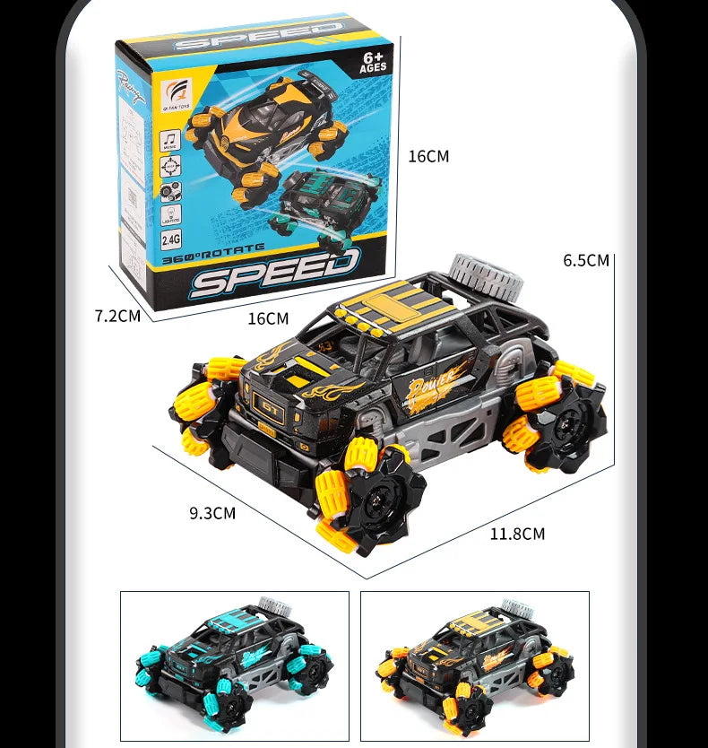 RC Car Mini Stunt Drift Car Gesture Sensing with Led Lights 2.4G Radio Remote Control Electric Toy Power Wheels Off Road Racing