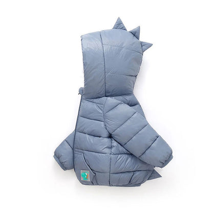 2 3 4 5 6 Years Autumn Winter Baby Boys Jacket Fashion Dinosaur Outerwear Hooded Zipper Christmas Party Girls Coat Kids Clothes